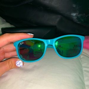 Blue Rayban sunglasses